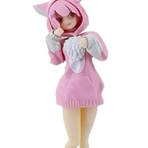 Pink Anime Figure with Cat Ears